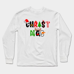 Christmas Santa Snowman Rudolph Long Sleeve T-Shirt